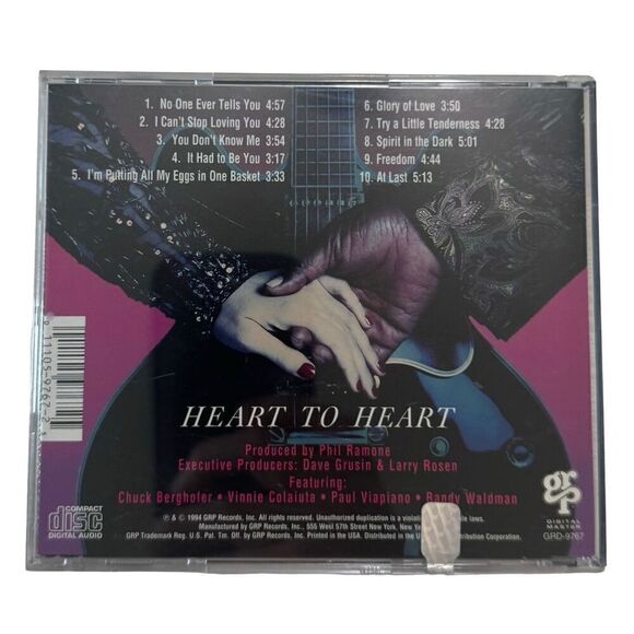 Heart to Heart by Diane Schuur (CD, May-1994, GRP (USA)) - Picture 2 of 4